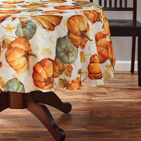 pumpkin round tablecloth